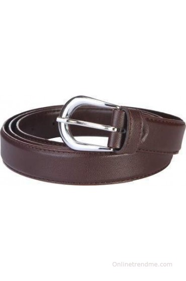 Royal County of Berkshire Polo Club Women Casual Brown Texas Leatherite Belt(Brown-02)